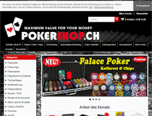 Tablet Screenshot of pokershop.ch